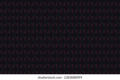 Ilustración de un fondo rojo y negro llamativo con una fila de formas geométricas. Ideal para añadir interés visual a proyectos digitales e impresos con una estética audaz y moderna.