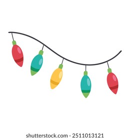 Ilustração de luzes de sequência isoladas