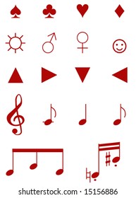 Illustration of strip symbols