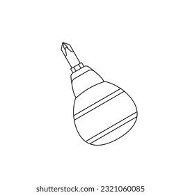 It is an illustration of a stubby plus screwdriver.