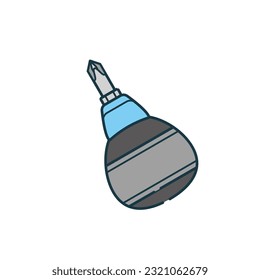 It is an illustration of a stubby plus screwdriver.