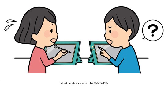 ilustración de los estudiantes de enseñanza primaria