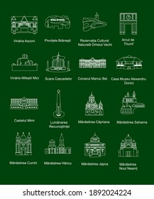 
ilustración en estilo de diseño plano sobre el tema de Moldavia.