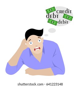 Illustration in the style of a flat design on the theme of economy.