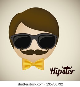 Illustration of style hipster, hipster culture and community, vector illustration