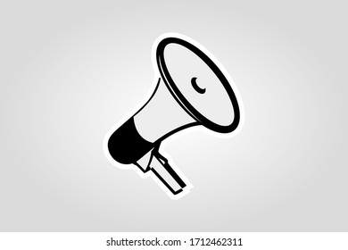 illustration style symbol vector logo abstract cartoon speaker