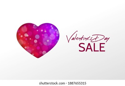 Illustration of stylish valentines day greeting card template. Valentine's day greeting banner