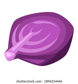 Illustration of stylized cabbage. Vegetable icon. Food product.
