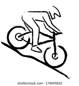 Mountain Bike Drawing Images Stock Photos Vectors - 