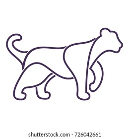 Illustration of a stylized tiger