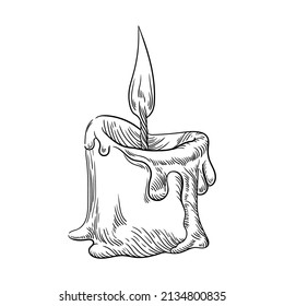 illustration subject light candle fire lines