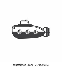 ilustración del submarino, arte vectorial.