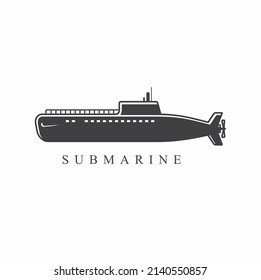 ilustración del submarino, arte vectorial.
