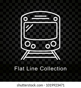 Illustration of subway icon on checkered background
