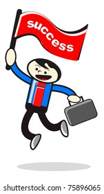 illustration of success business