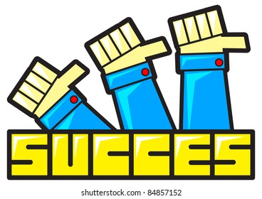 Illustration of success icon