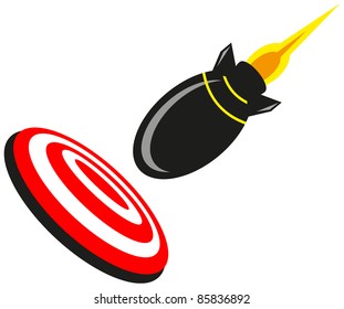 illustration of success target
