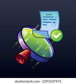 Illustration of a successful document search
