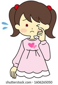 Illustration suffering from pollen symptoms