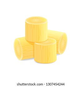 Illustration Sugar Cane, Cane, Pieces of Fresh Sugarcane, Sugar Cane Cut Isolated on White Background (vector)