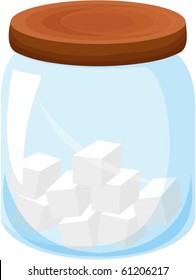 illustration of a sugar jar background