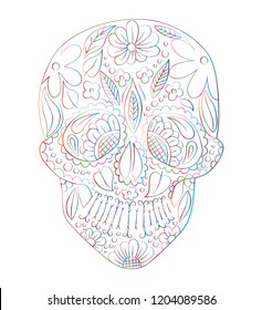 illustration sugar skull