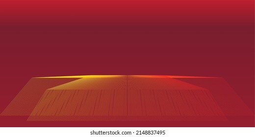 Illustration suitable for backdrop, Multi colored, line, wave effect, in dark background