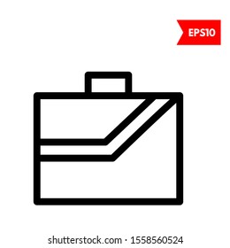 illustration of suitcase flat icon