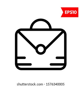illustration of suitcase flat icon