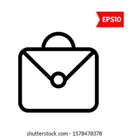 illustration of suitcase flat icon