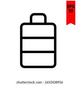ilustración de icono plano de maleta
