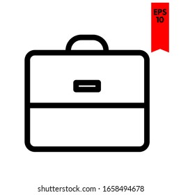 illustration of suitcase flat icon