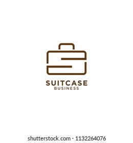 Illustration of suitcase graphic design template vector