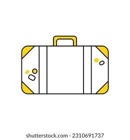 Illustration - Koffer-Symbol auf weißem Hintergrund
