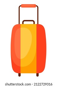 Illustration of suitcase. Image for travel or trip.