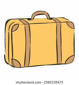 Illustration of a Suitcase for Travel and Adventure Graphics Travel agencies, vacation branding, suitcaserelated graphics