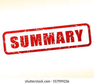 Illustration of summary text stamp