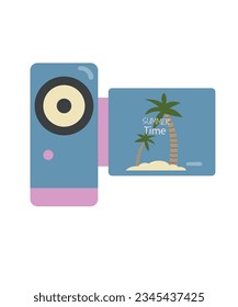 Illustration Summe and Video Camera, Palm