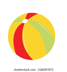 Illustration of summer beach ball