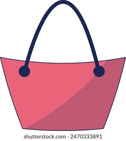 Illustration von Summer Beach Urlaub im flachen Stil. Isoliert auf weißem Hintergrund