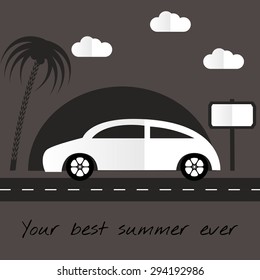 Illustration of summer day