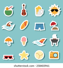 illustration of summer icon vector