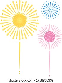 Illustration of the summer skyrocket