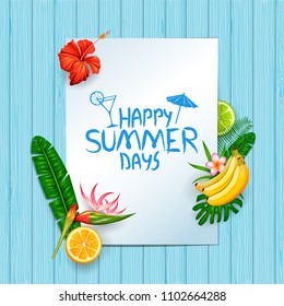 illustration of Summer time poster wallpaper for fun party invitation banner template