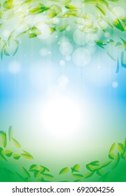Illustration of summer. It is a vector background.