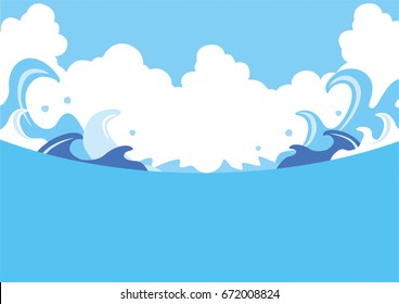 沖縄 海と空 のイラスト素材 画像 ベクター画像 Shutterstock