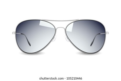 illustration of sun glasses on white background