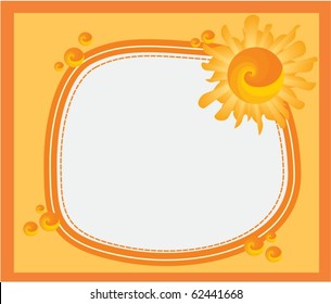 illustration of sun on a white background