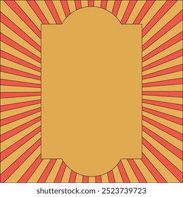 Illustration sunburst carnaval unique design