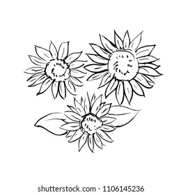 Sunflowers Draw Images Stock Photos Vectors Shutterstock